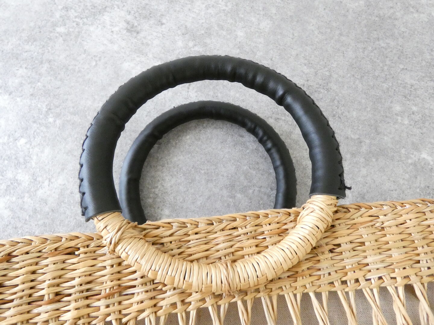 shs 透かし編みのシーグラス ラウンドハンドルバッグの商品画像21