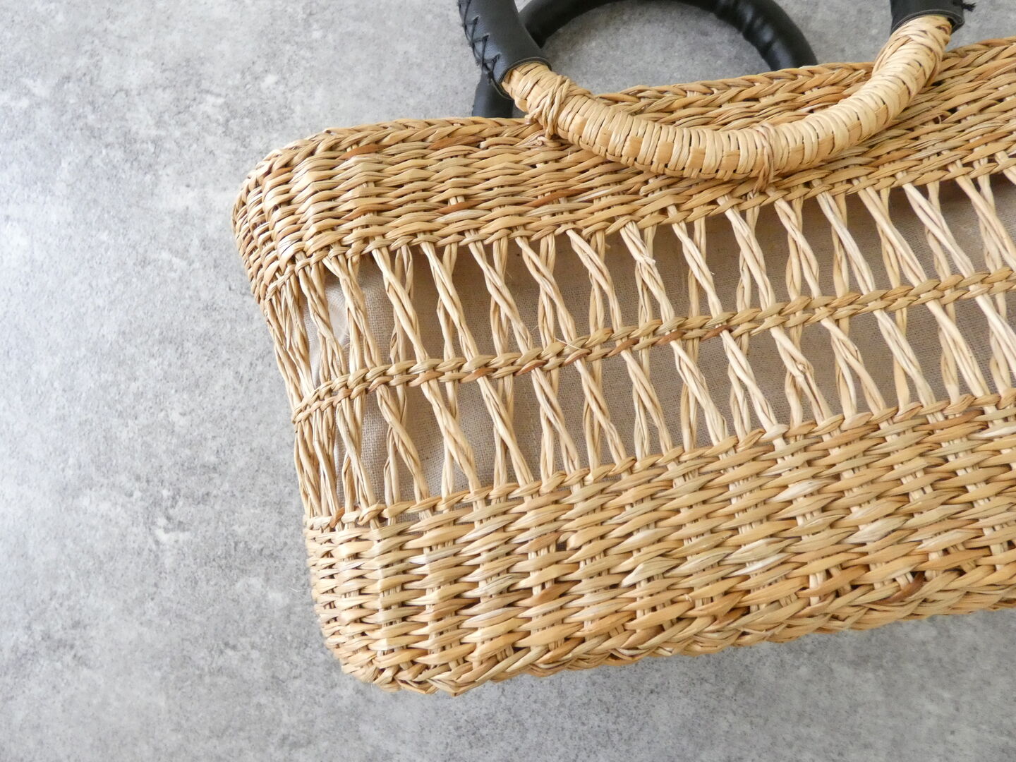 shs 透かし編みのシーグラス ラウンドハンドルバッグの商品画像22