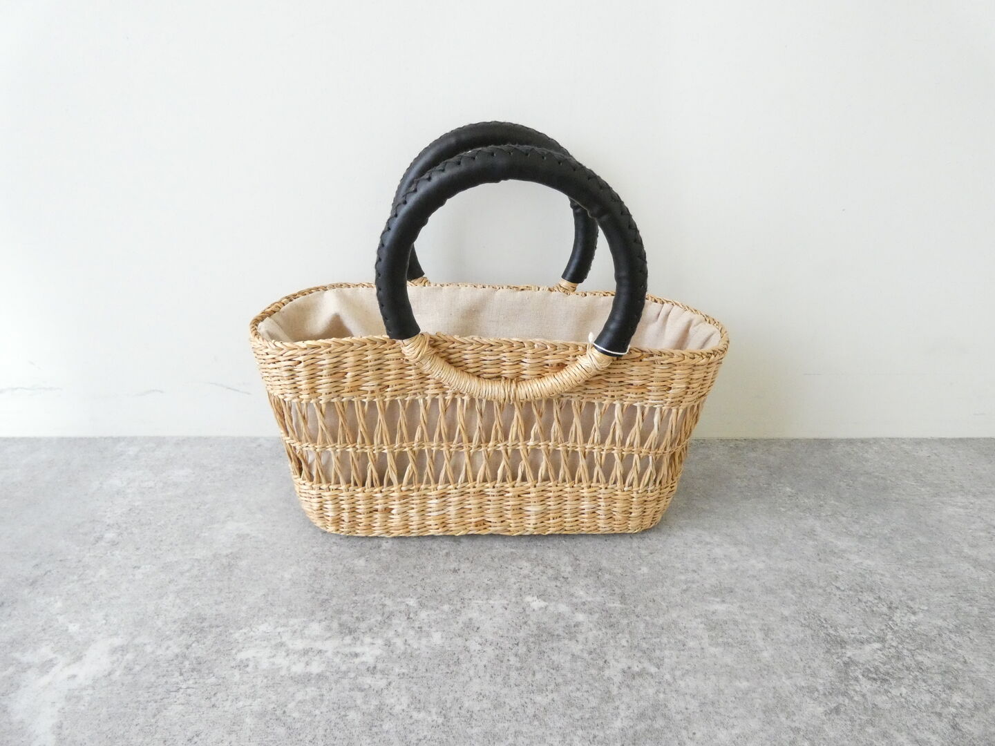 shs 透かし編みのシーグラス ラウンドハンドルバッグの商品画像5