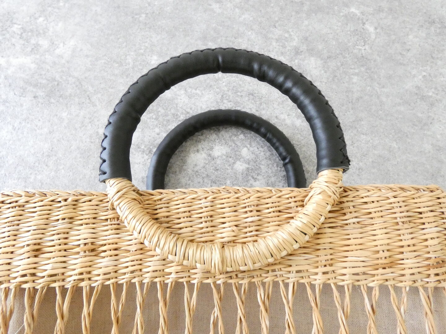 shs 透かし編みのシーグラス ラウンドハンドルバッグ レクタングルの商品画像21