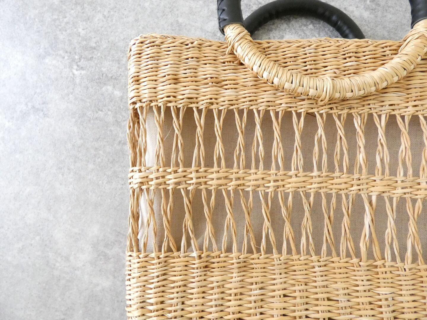 shs 透かし編みのシーグラス ラウンドハンドルバッグ レクタングルの商品画像22