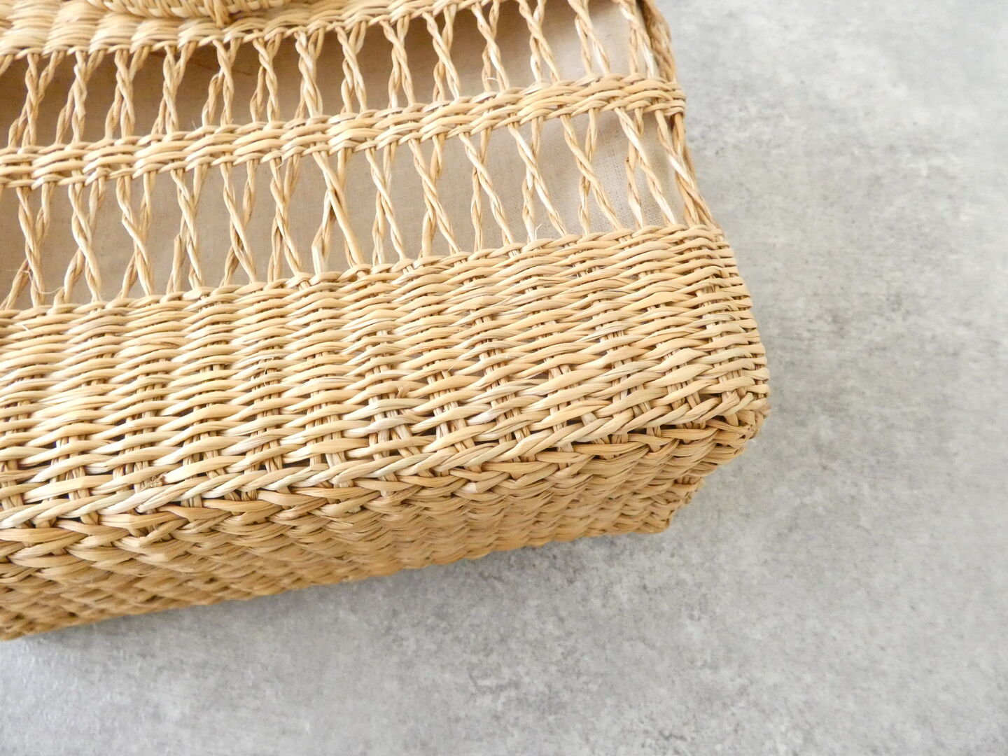 shs 透かし編みのシーグラス ラウンドハンドルバッグ レクタングルの商品画像23