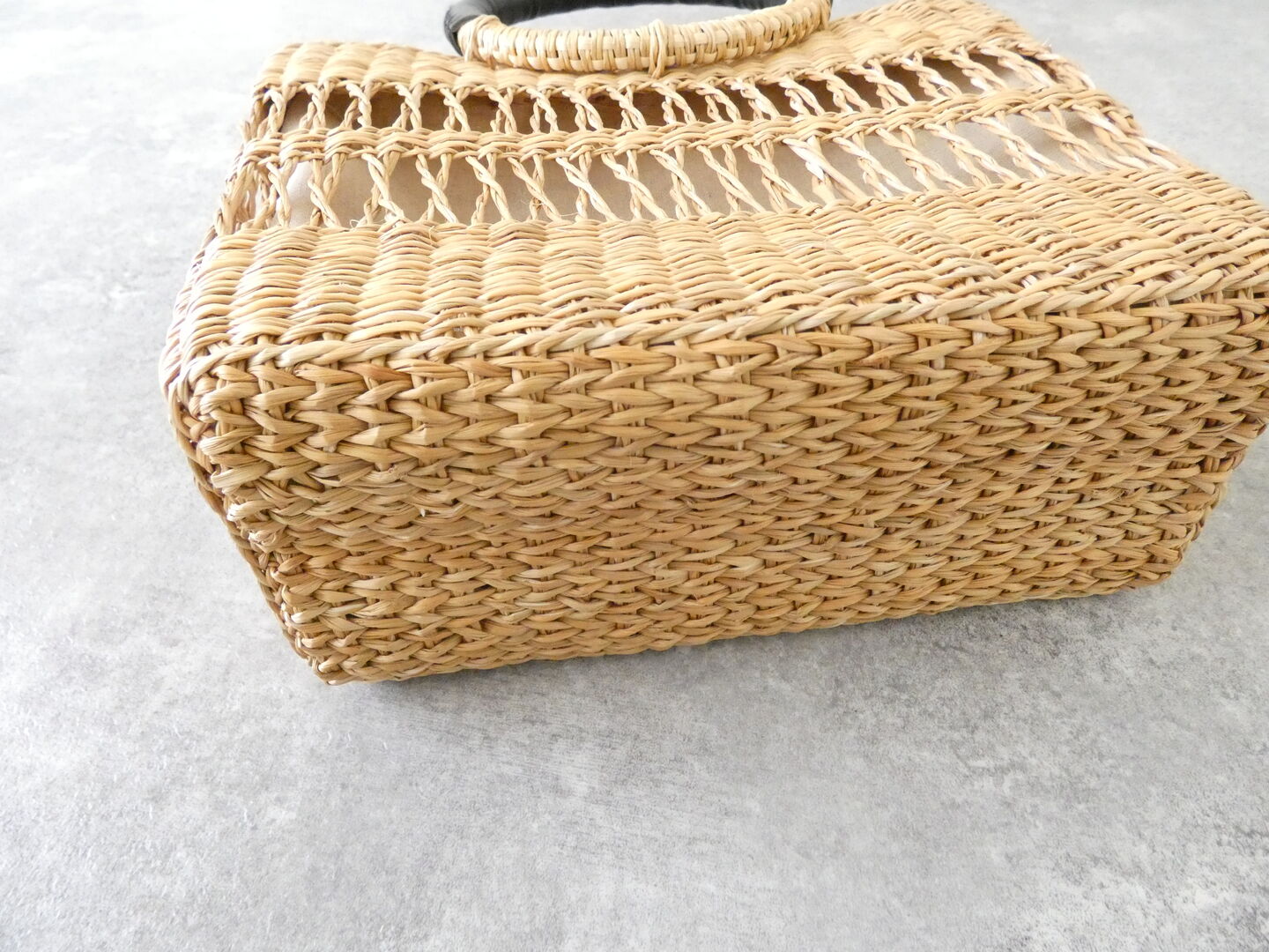 shs 透かし編みのシーグラス ラウンドハンドルバッグ レクタングルの商品画像24