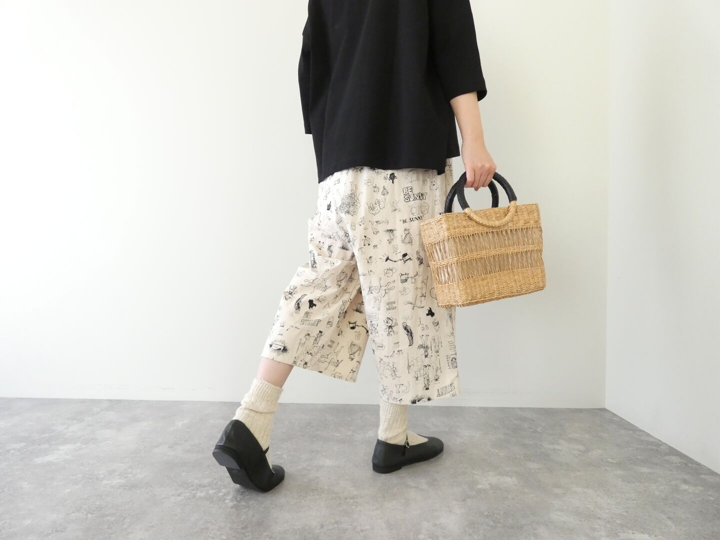 shs 透かし編みのシーグラス ラウンドハンドルバッグ レクタングルの商品画像4