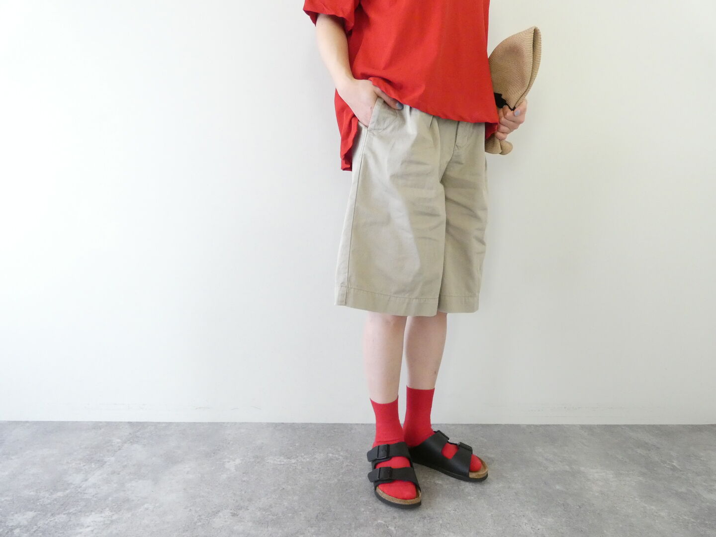 D.M.G.(ディーエムジー) ツイルトラウザーショーツの商品画像2