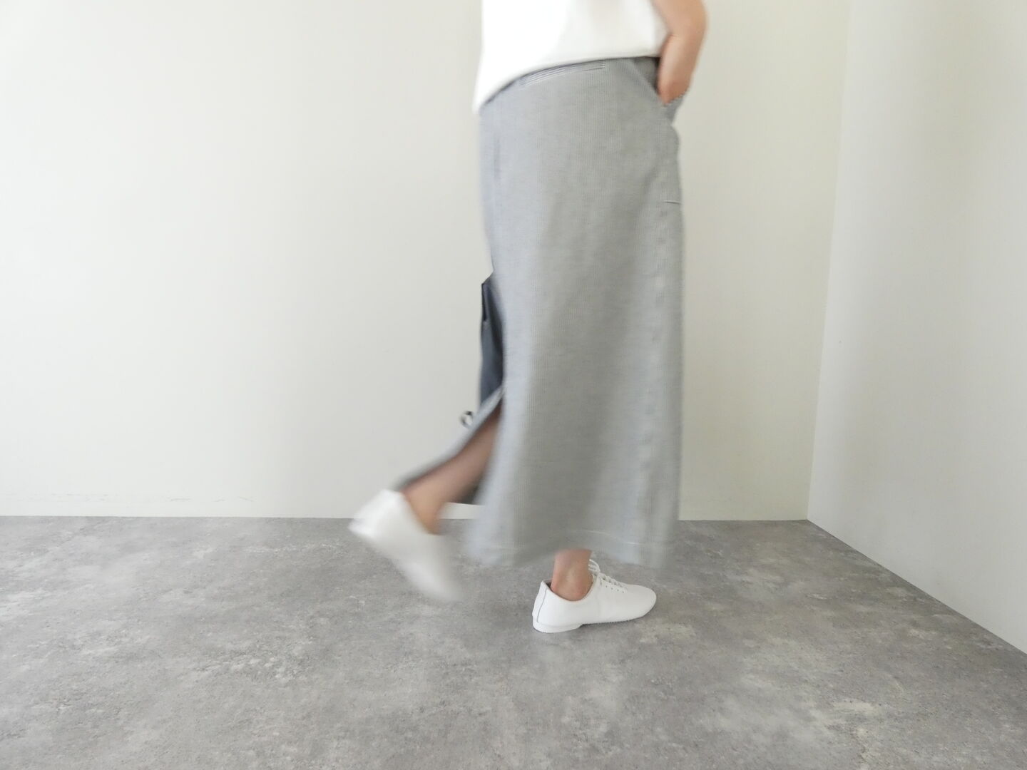 Hands of creation(ハンズオブクリエイション) CLASSIC 10ozヒッコリーデニムスカートの商品画像2