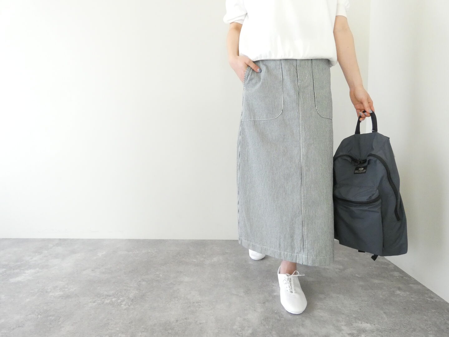 Hands of creation(ハンズオブクリエイション) CLASSIC 10ozヒッコリーデニムスカートの商品画像5