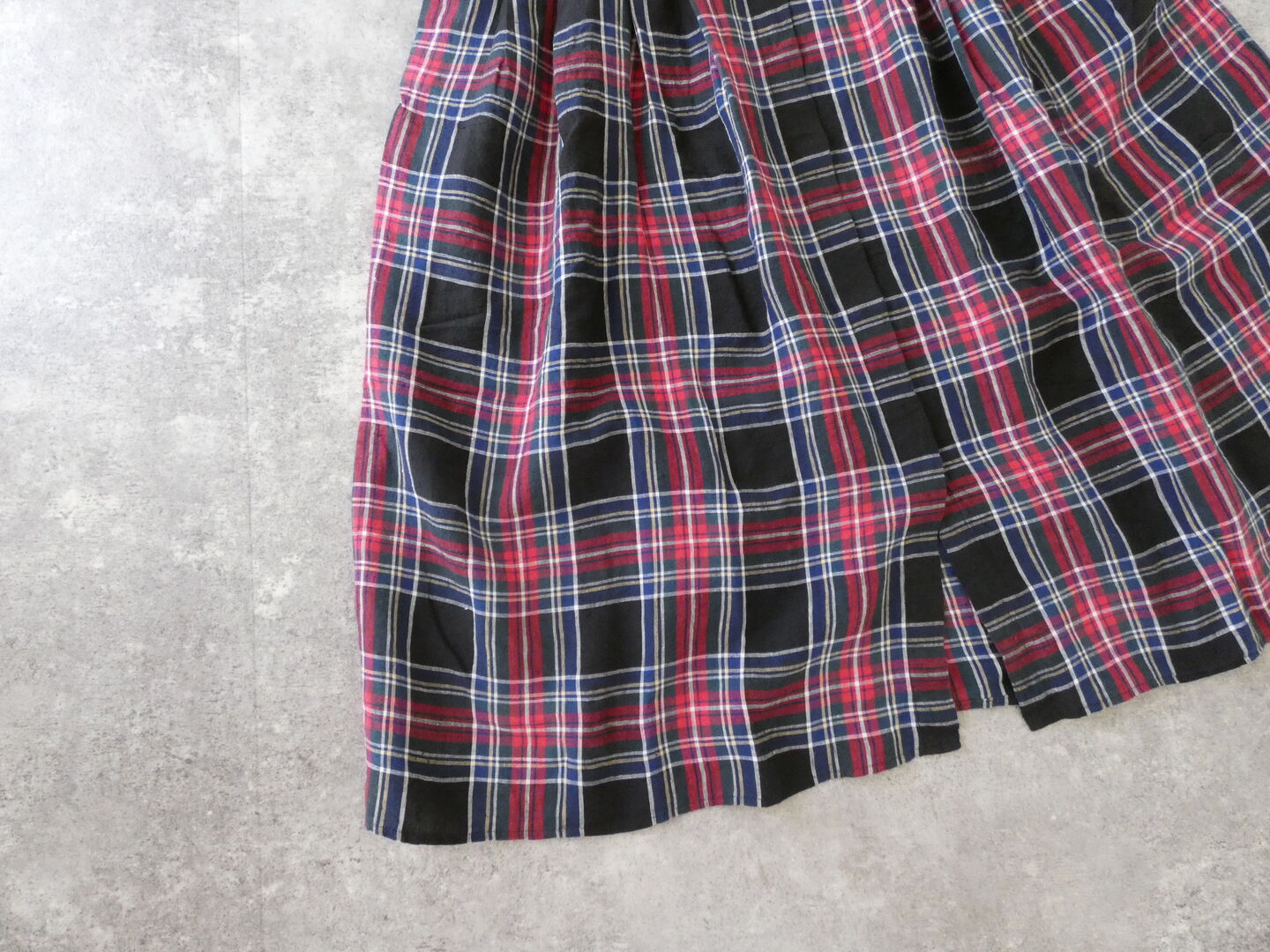 OUVERT(ウーヴェル) すてきなおとなのタータン折り返しカフスタックワンピースの商品画像24