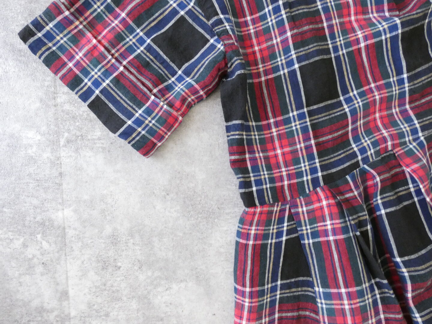 OUVERT(ウーヴェル) すてきなおとなのタータン折り返しカフスタックワンピースの商品画像27