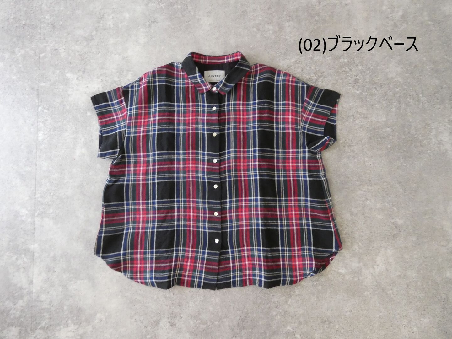 OUVERT(ウーヴェル) すてきなおとなのタータンレギュラーカラーフレンチシャツの商品画像28