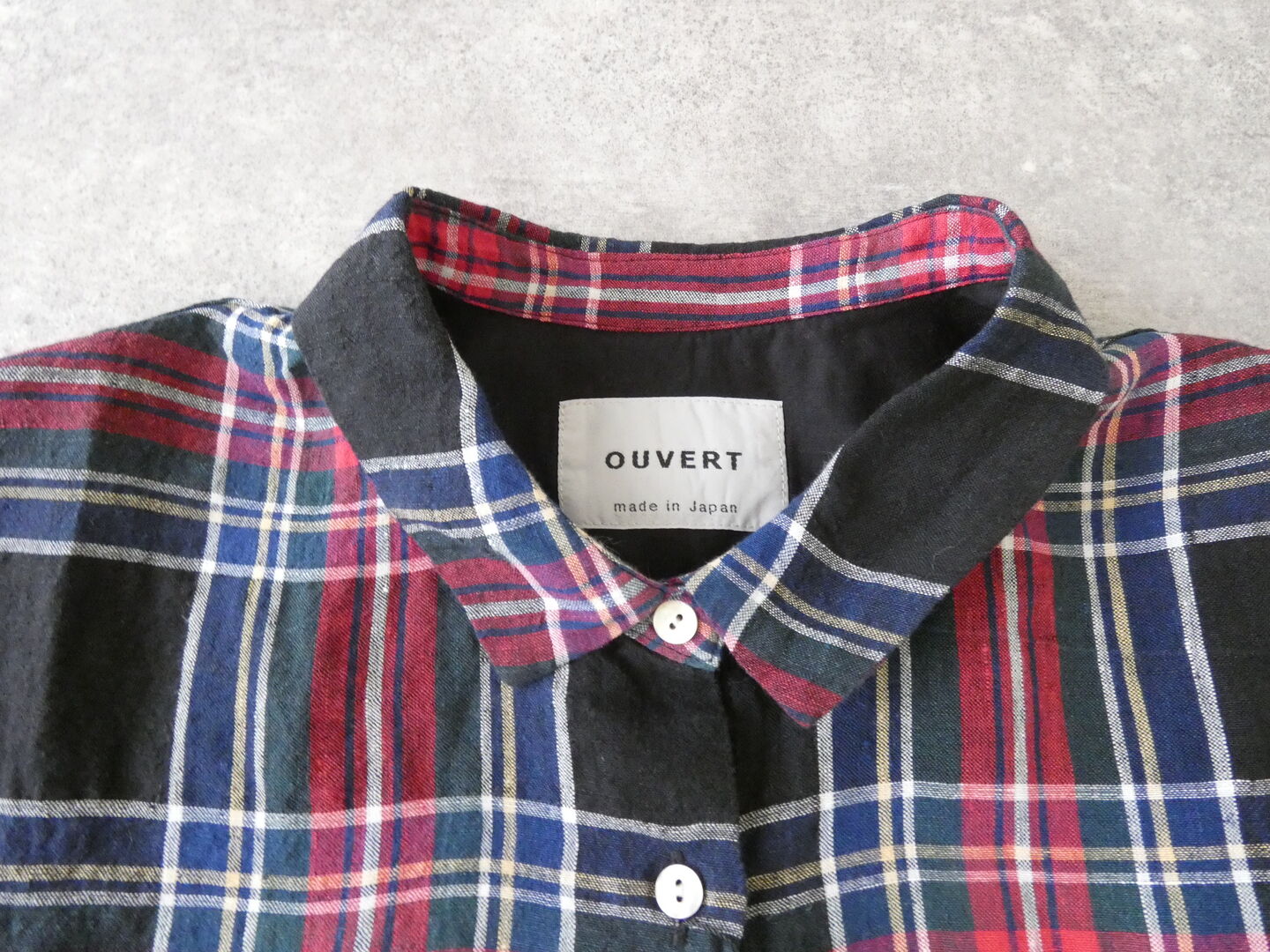 OUVERT(ウーヴェル) すてきなおとなのタータンレギュラーカラーフレンチシャツの商品画像30