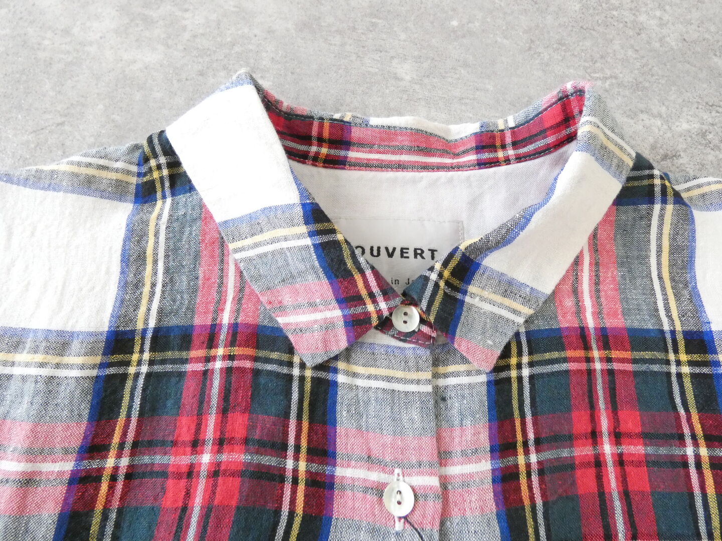 OUVERT(ウーヴェル) すてきなおとなのタータンレギュラーカラーフレンチシャツの商品画像44