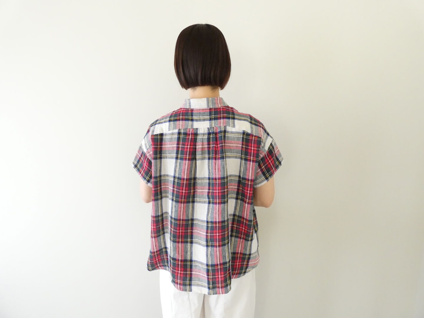 OUVERT(ウーヴェル) すてきなおとなのタータンレギュラーカラーフレンチシャツの商品画像9