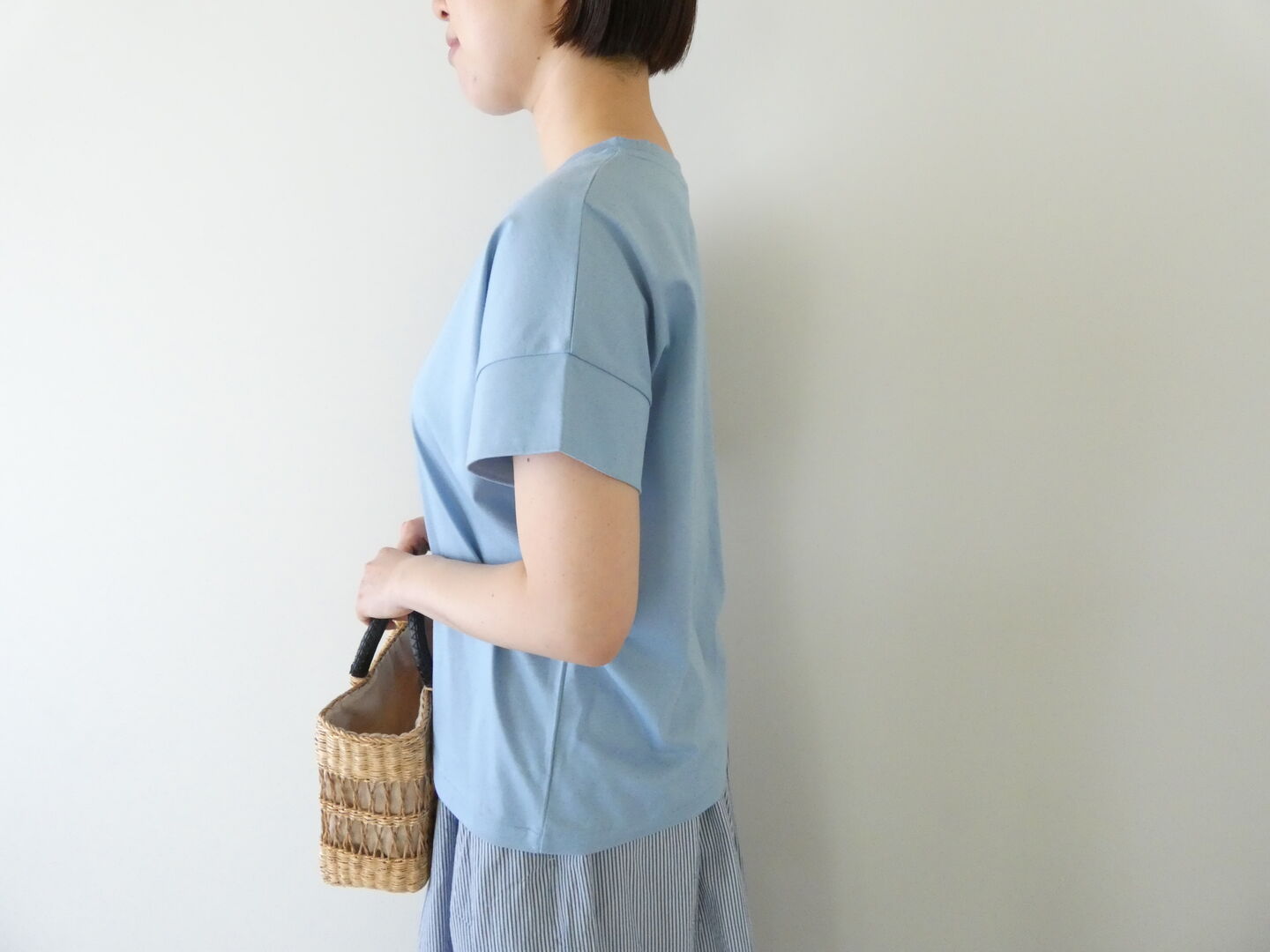 SOUFFLE クールフィール天竺ミニスリーブTの商品画像2