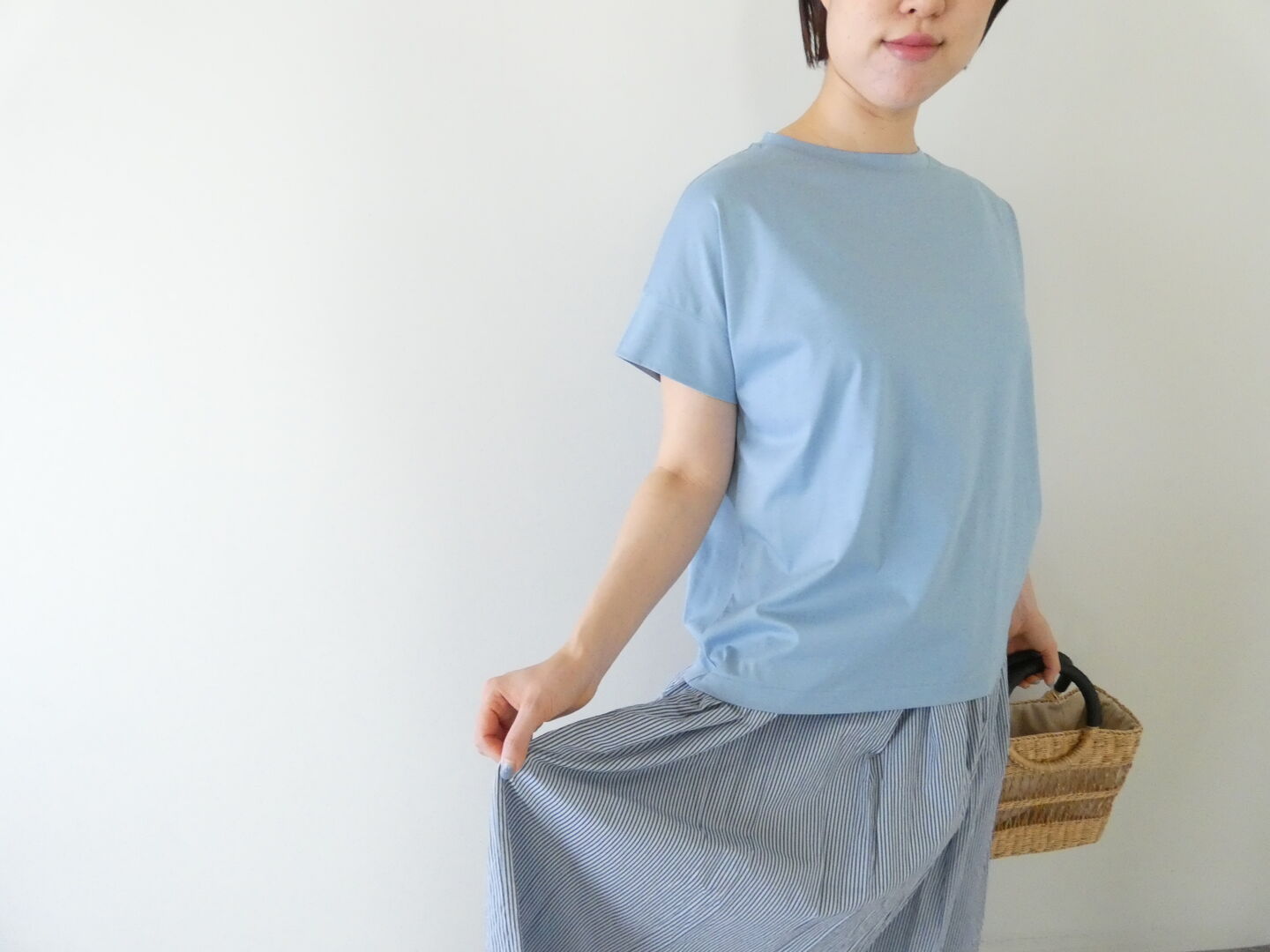 SOUFFLE クールフィール天竺ミニスリーブTの商品画像6