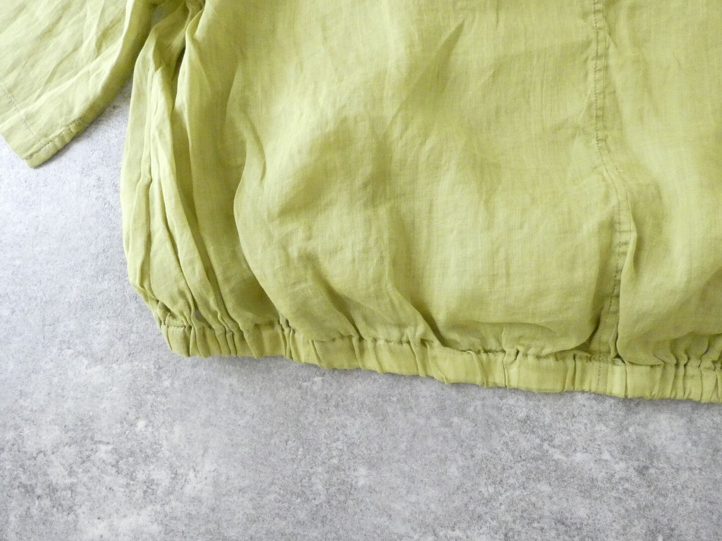 SOUFFLE シアーリネン裾ギャザーブラウスの商品画像35