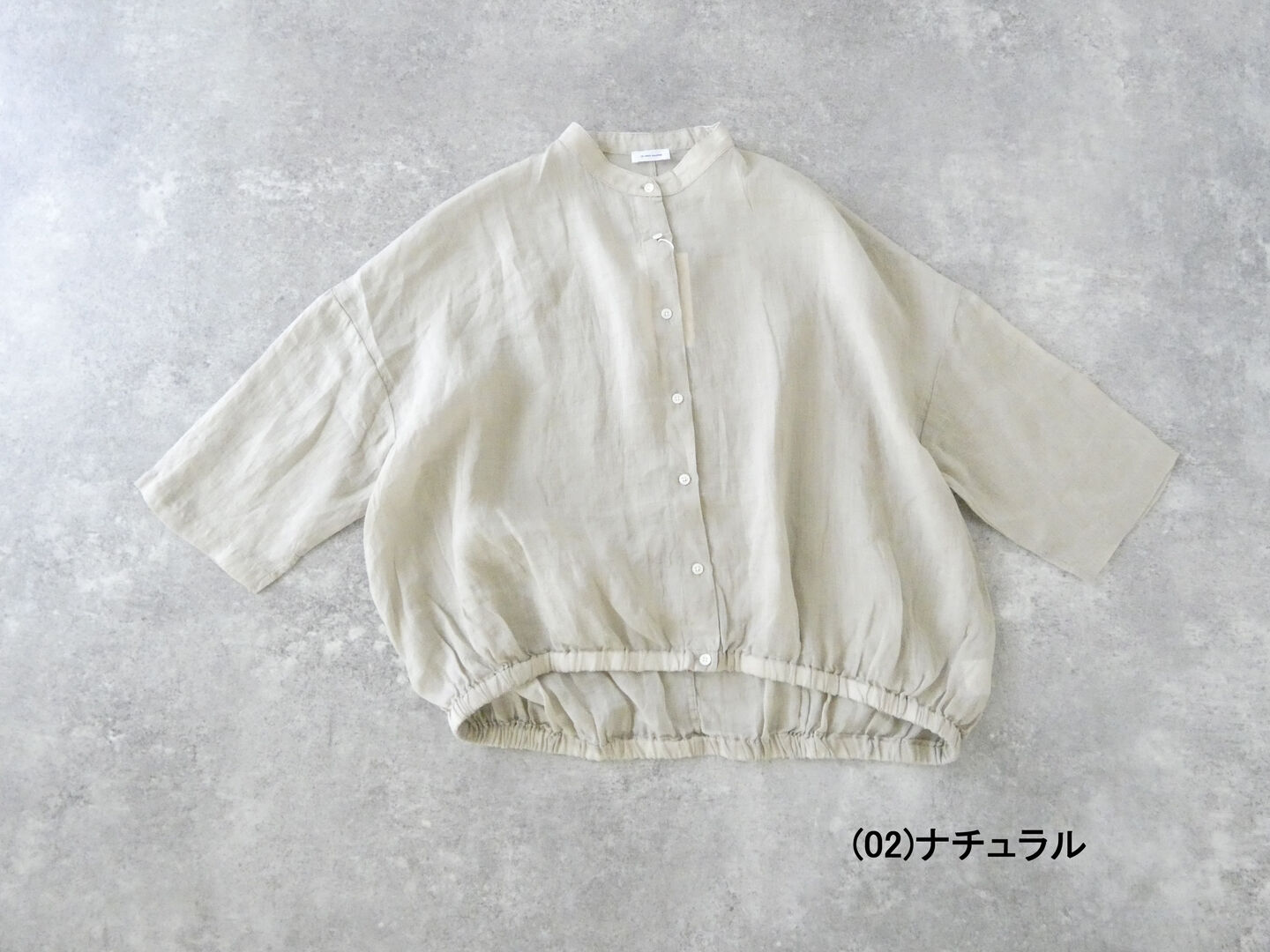 SOUFFLE シアーリネン裾ギャザーブラウスの商品画像56