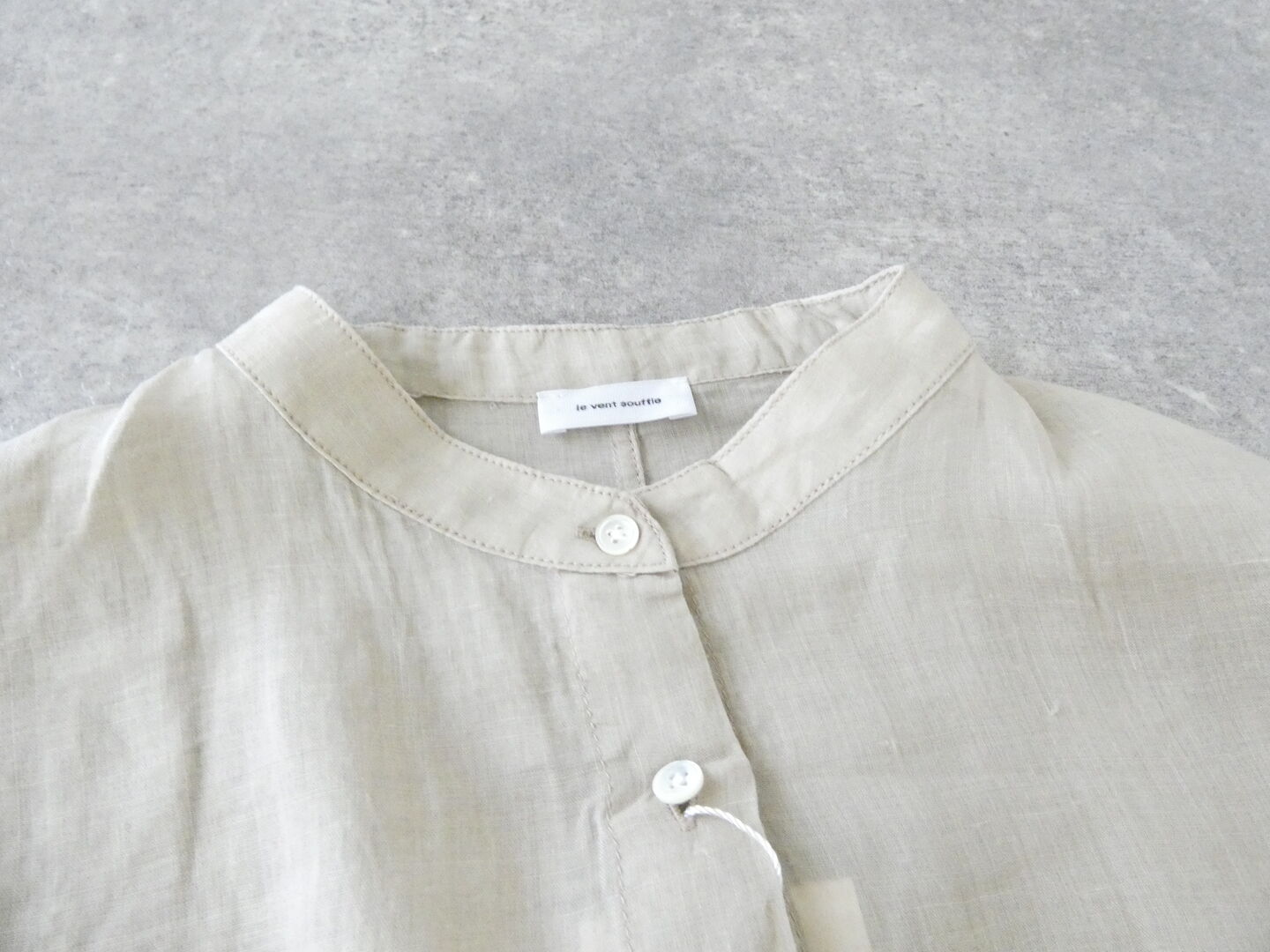 SOUFFLE シアーリネン裾ギャザーブラウスの商品画像58