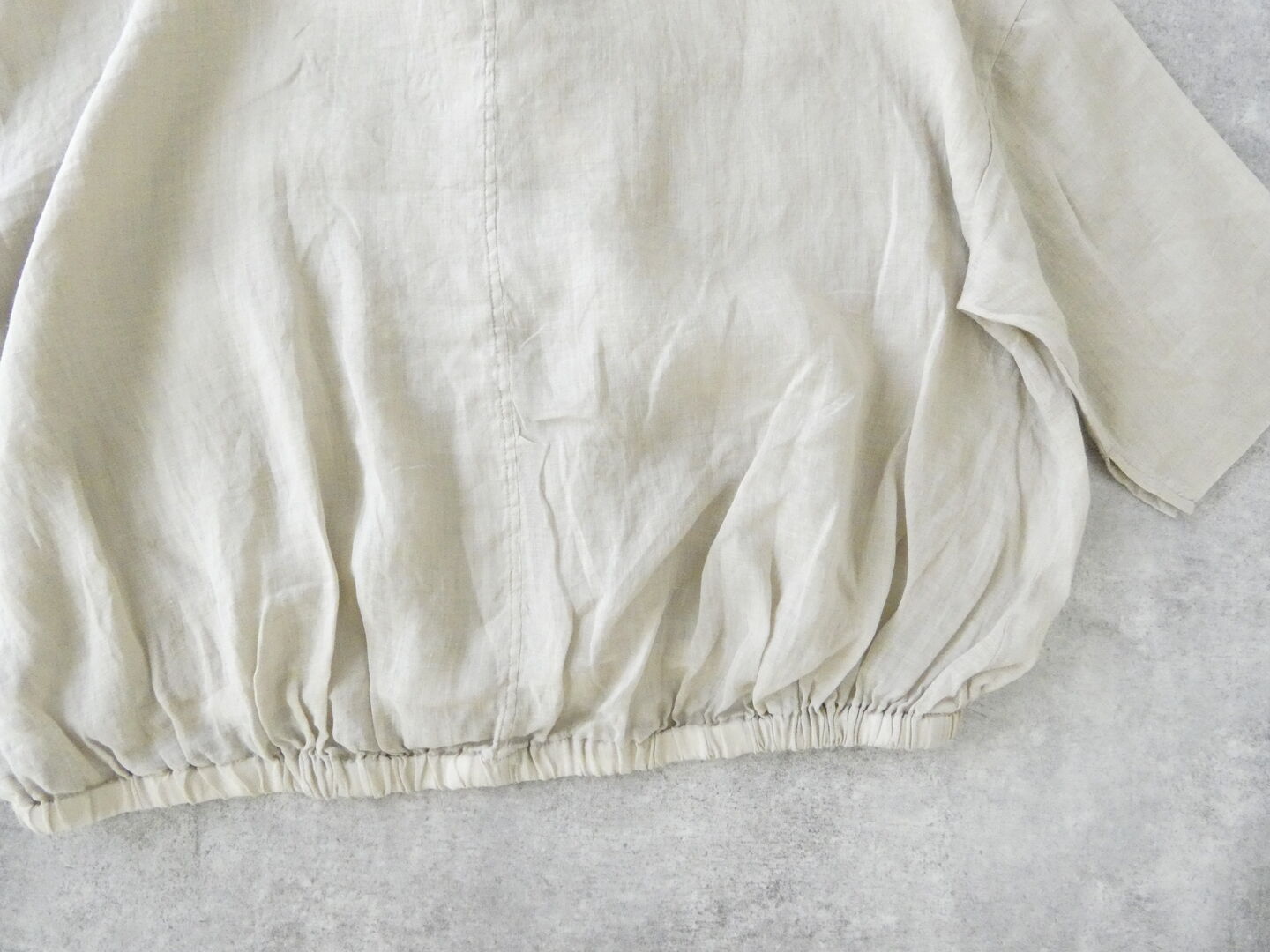 SOUFFLE シアーリネン裾ギャザーブラウスの商品画像63