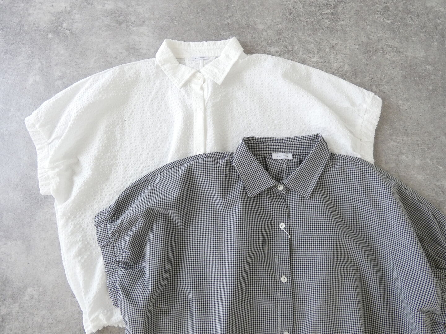 SOUFFLE マルチファブリックフレンチギャザーシャツの商品画像13