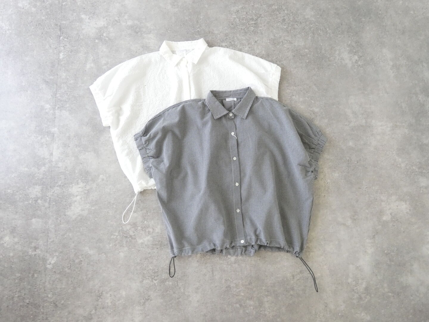 SOUFFLE マルチファブリックフレンチギャザーシャツの商品画像3