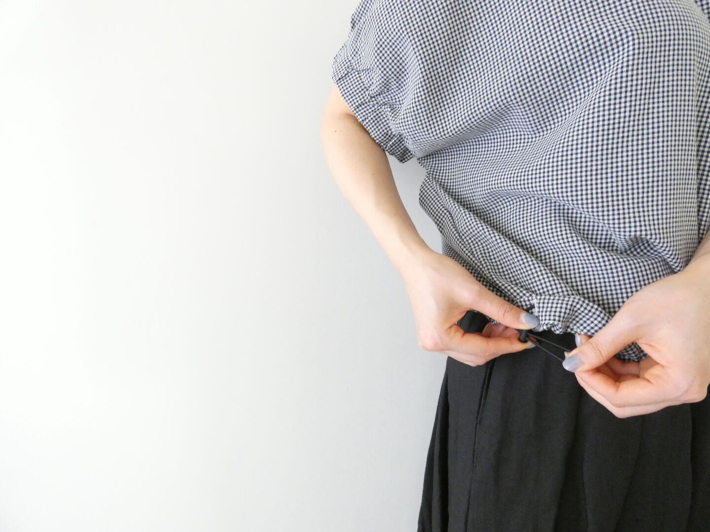 SOUFFLE マルチファブリックフレンチギャザーシャツの商品画像7