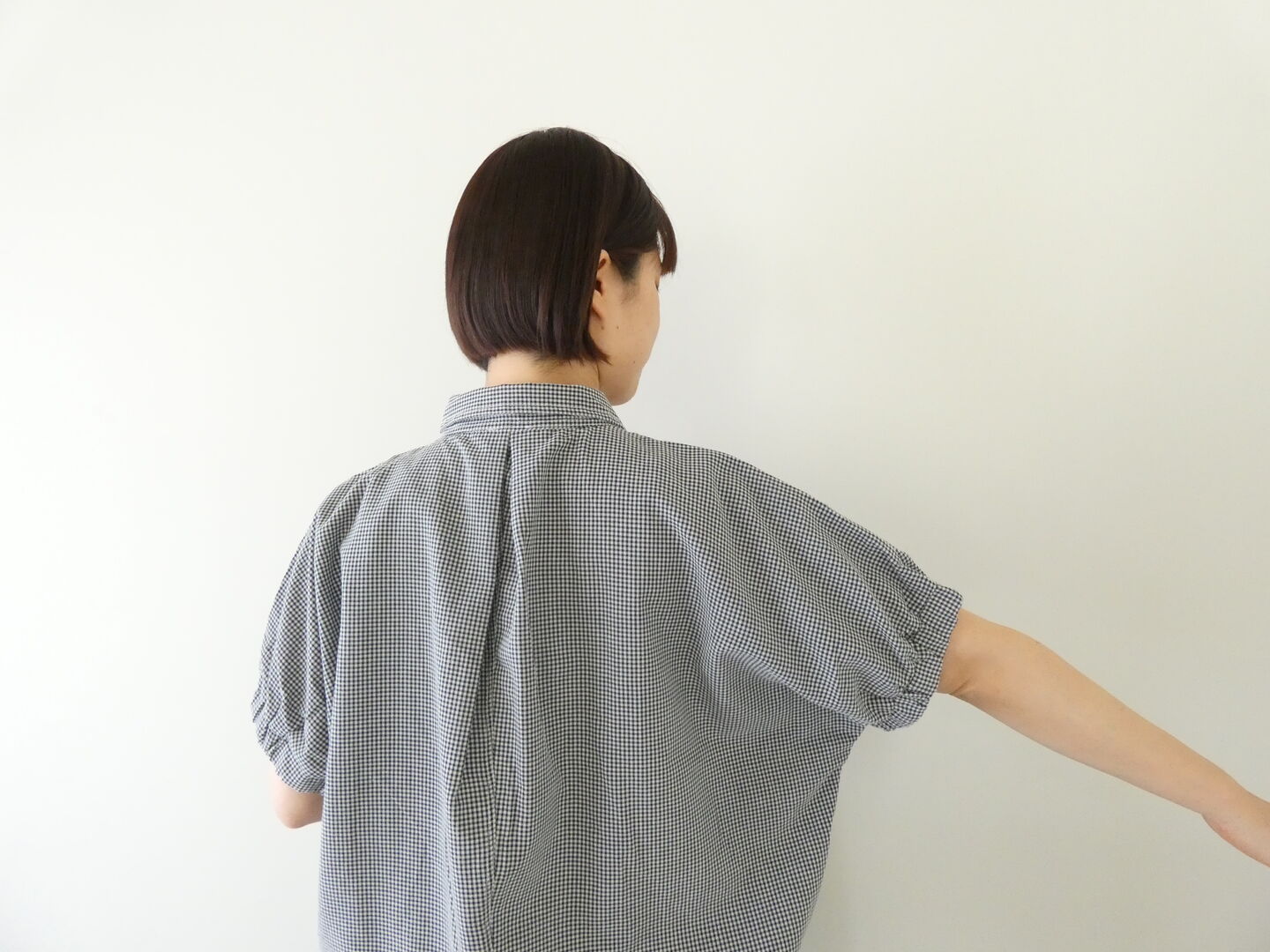 SOUFFLE マルチファブリックフレンチギャザーシャツの商品画像8