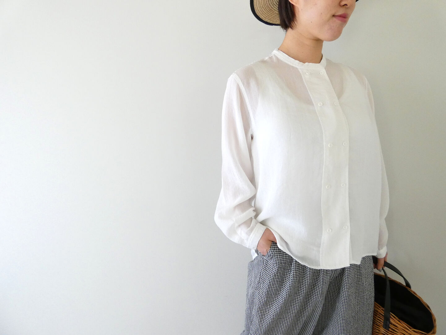 SOUFFLE イージーケアダブルボタンシャツの商品画像1