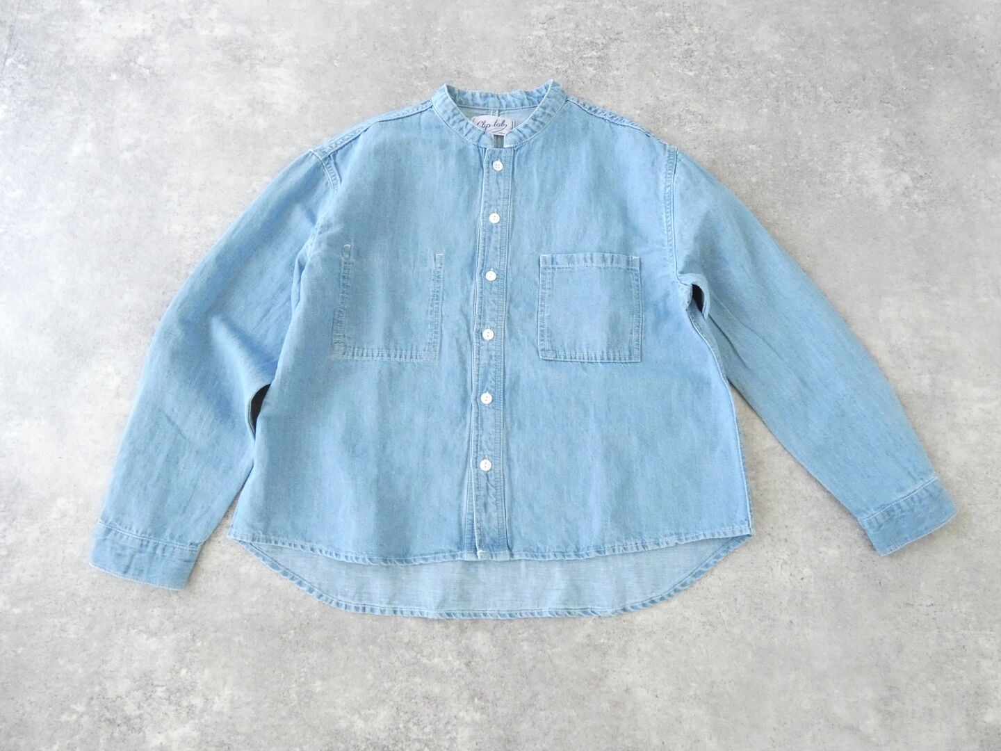 Clip.tab(クリップタブ) 綿麻デニムポケットシャツの商品画像10