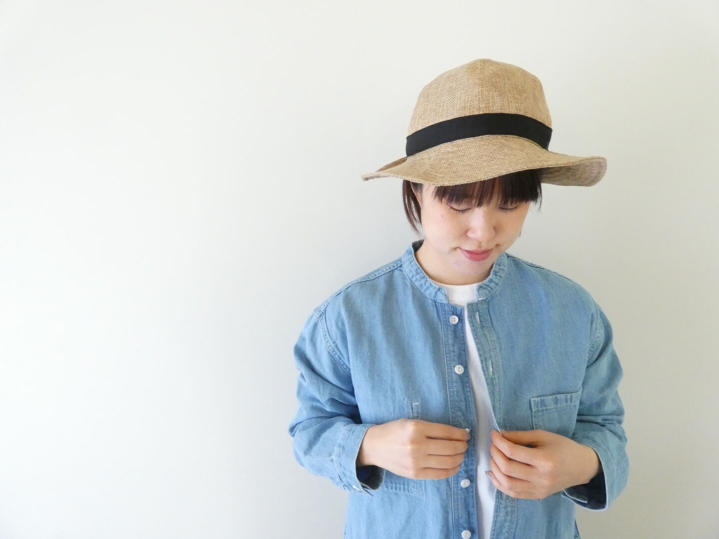 Clip.tab(クリップタブ) 綿麻デニムポケットシャツの商品画像2