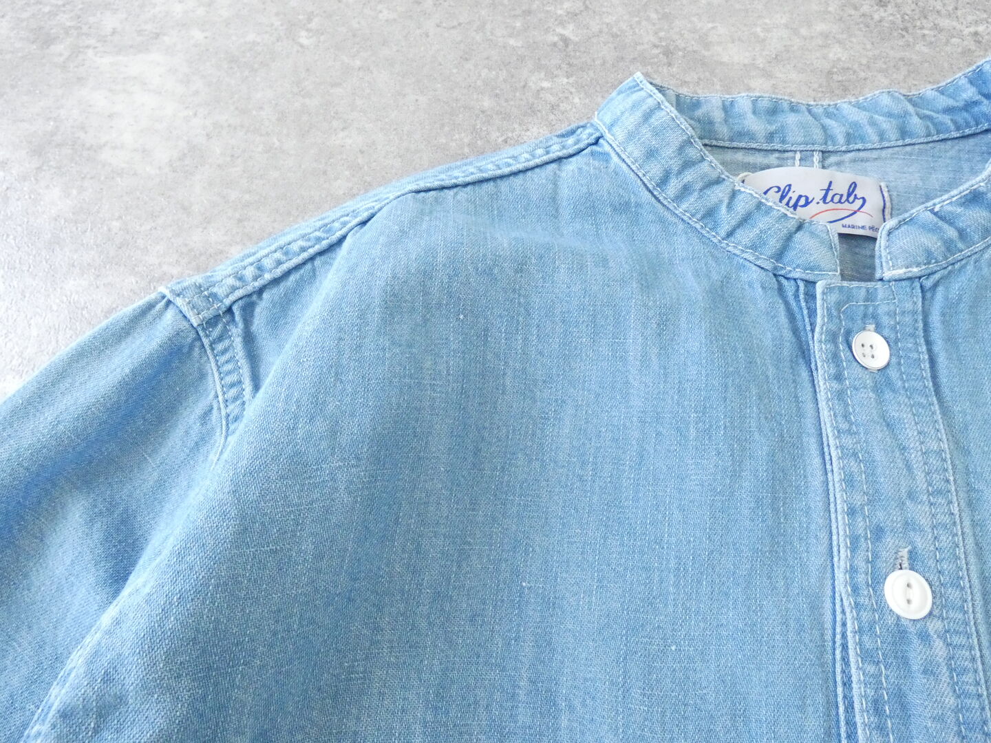 Clip.tab(クリップタブ) 綿麻デニムポケットシャツの商品画像22