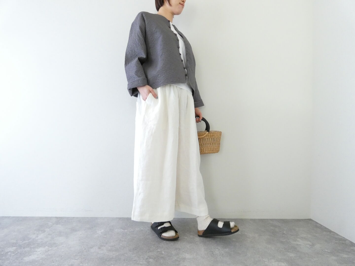 D.M.G.(ディーエムジー) 二重インドボイルポワンジャケットの商品画像2