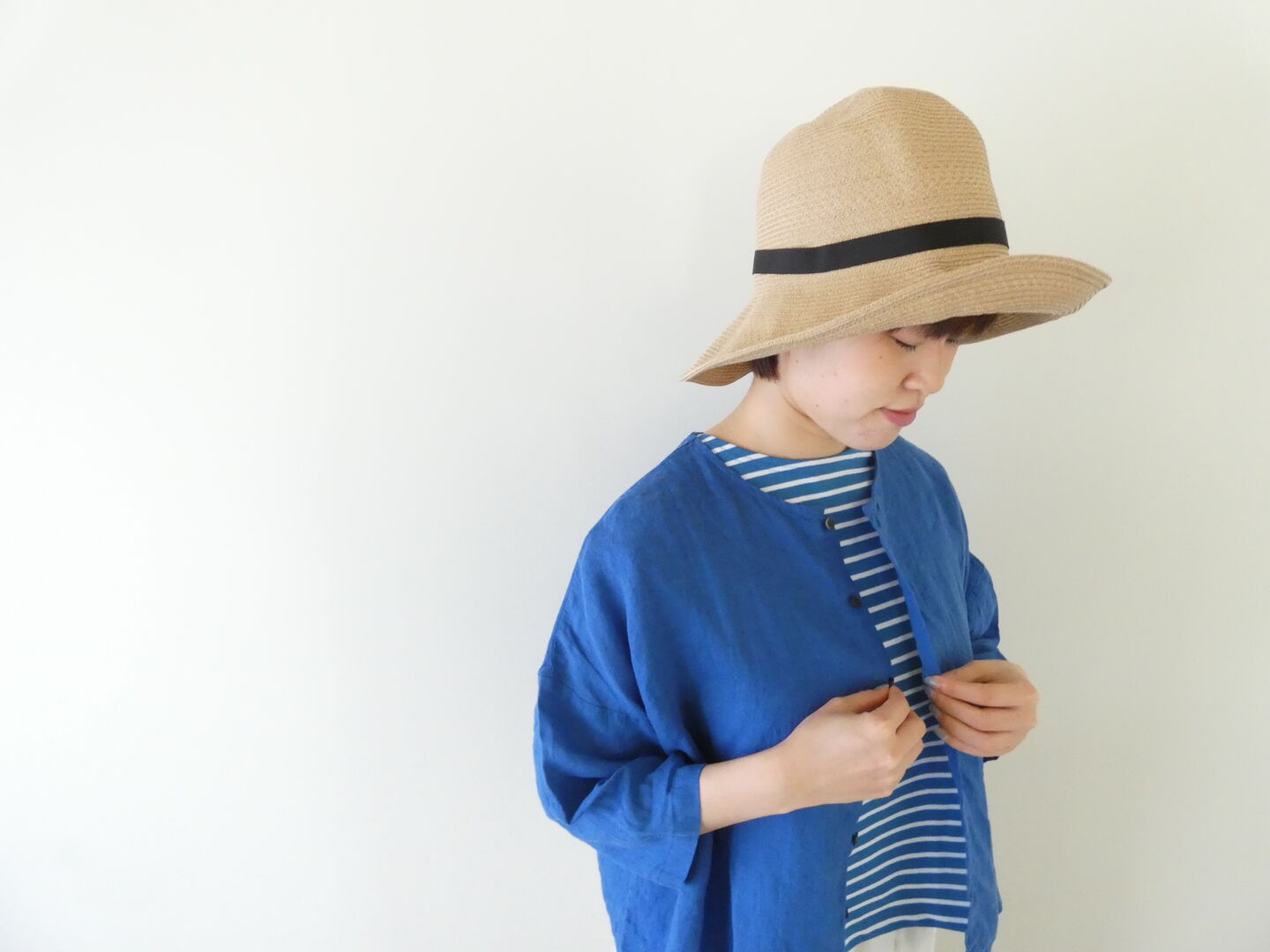 NARU 60フレンチリネンワイドブラウスの商品画像2