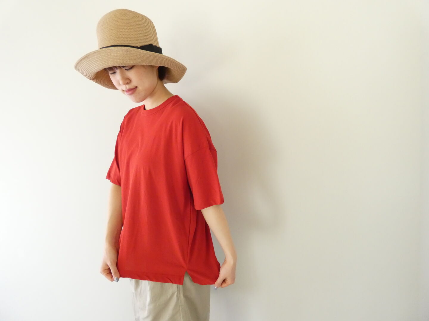 NATURAL LAUNDRY(ナチュラルランドリー) ツイストニットワイドTの商品画像1