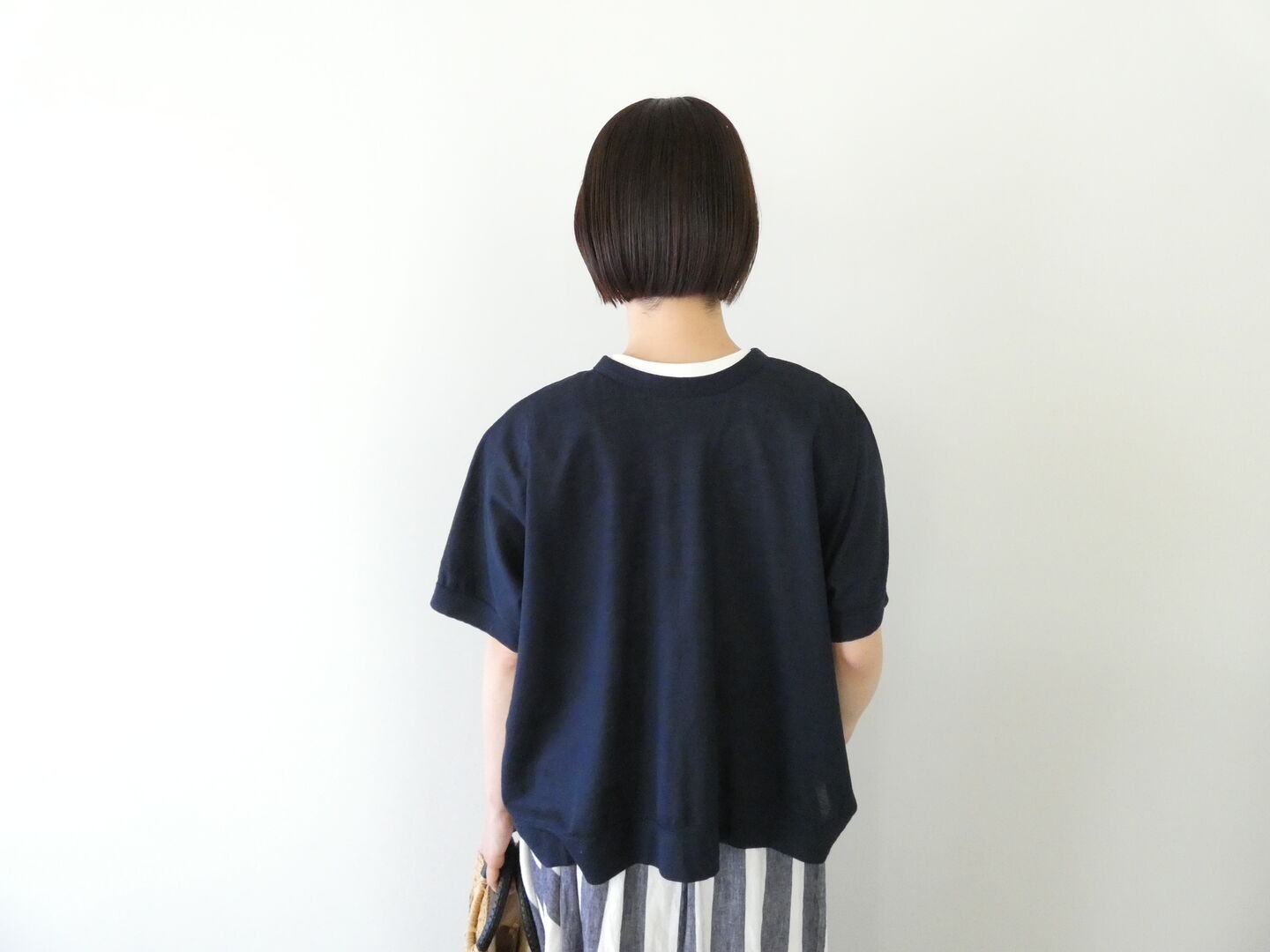 grin(グリン) ラミー鹿の子2wayスクエアカーディガンの商品画像2