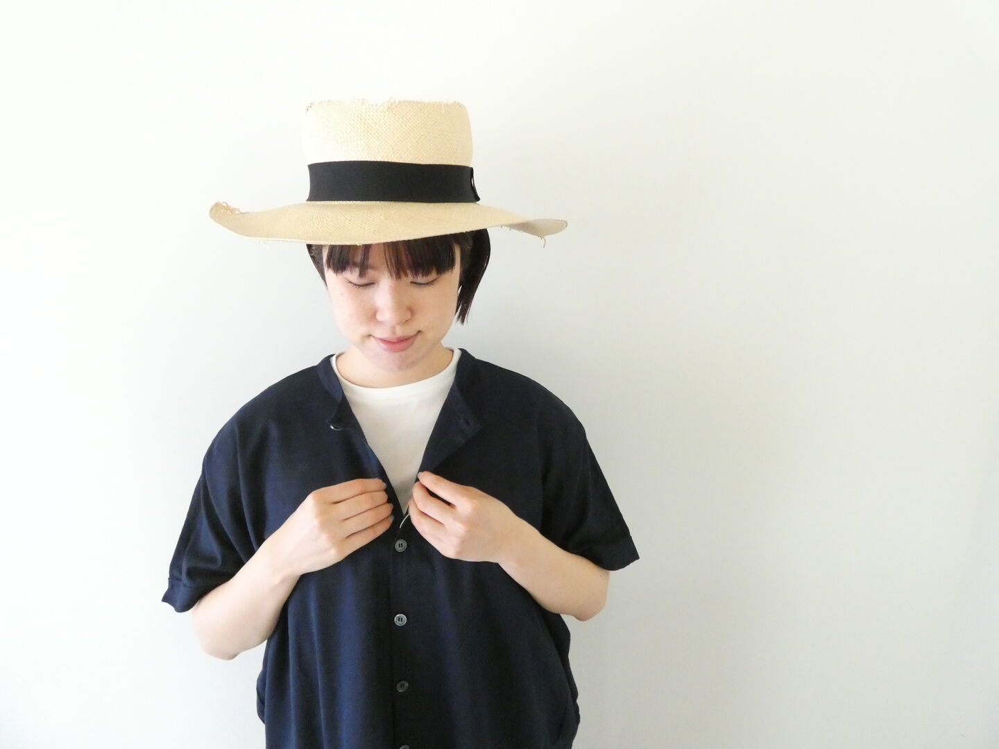 grin(グリン) ラミー鹿の子2wayスクエアカーディガンの商品画像6