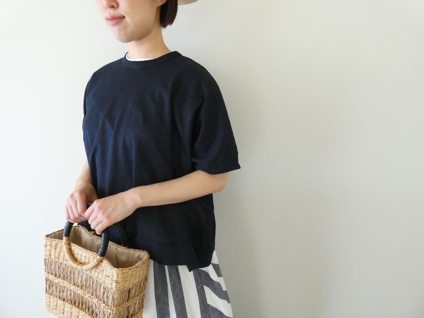 grin(グリン) ラミー鹿の子2wayスクエアカーディガンの商品画像7