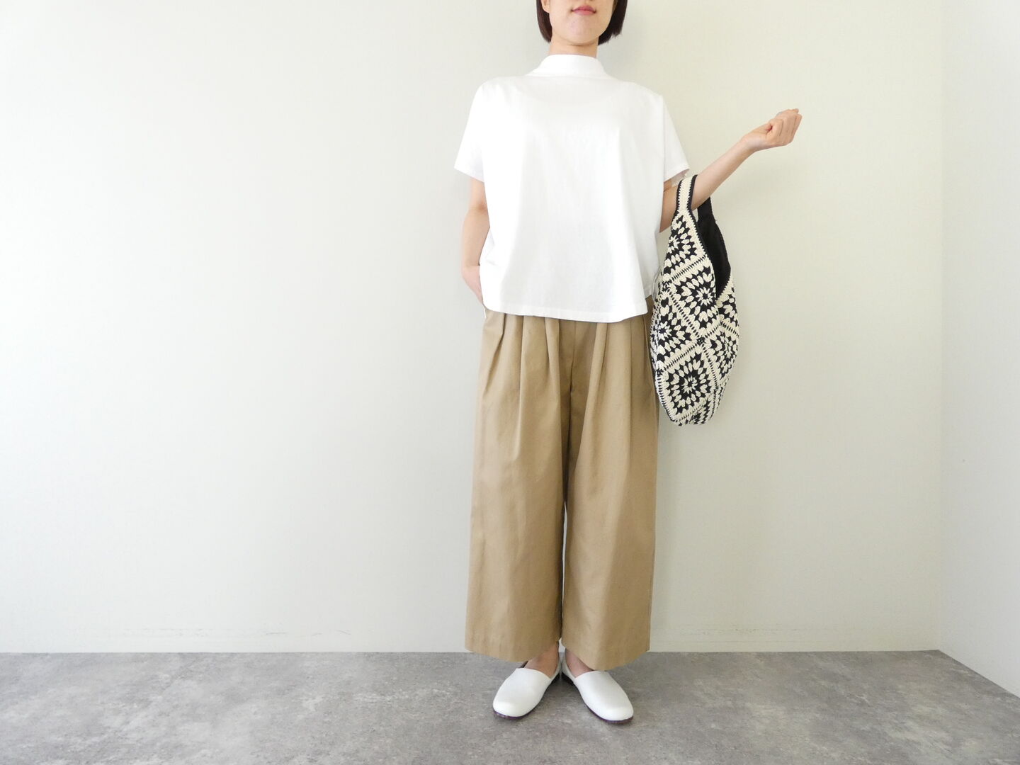 grin(グリン) マナプール天竺モック半袖プルオーバーの商品画像2