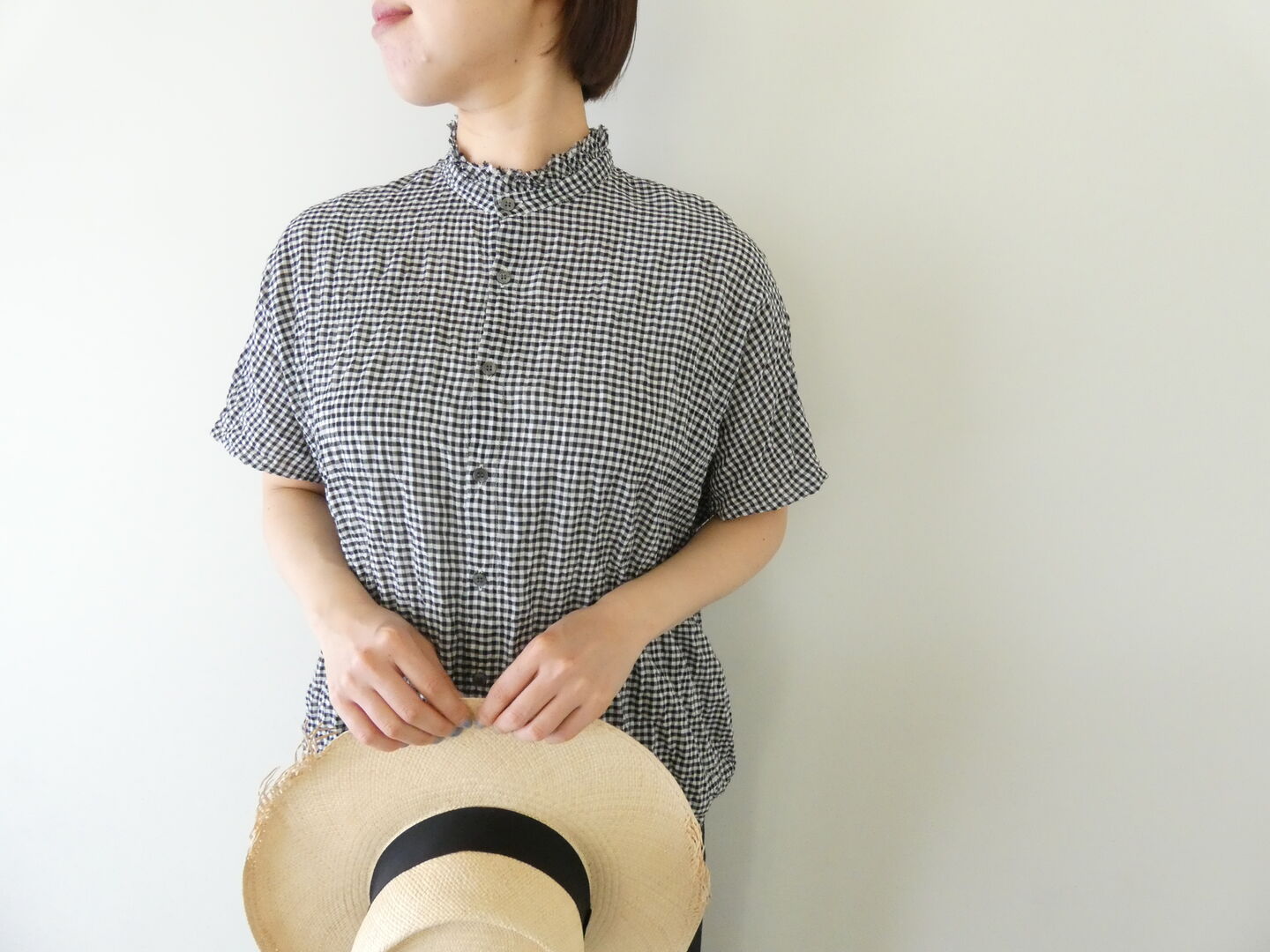 grin(グリン) シャーリングフリルシャツの商品画像2