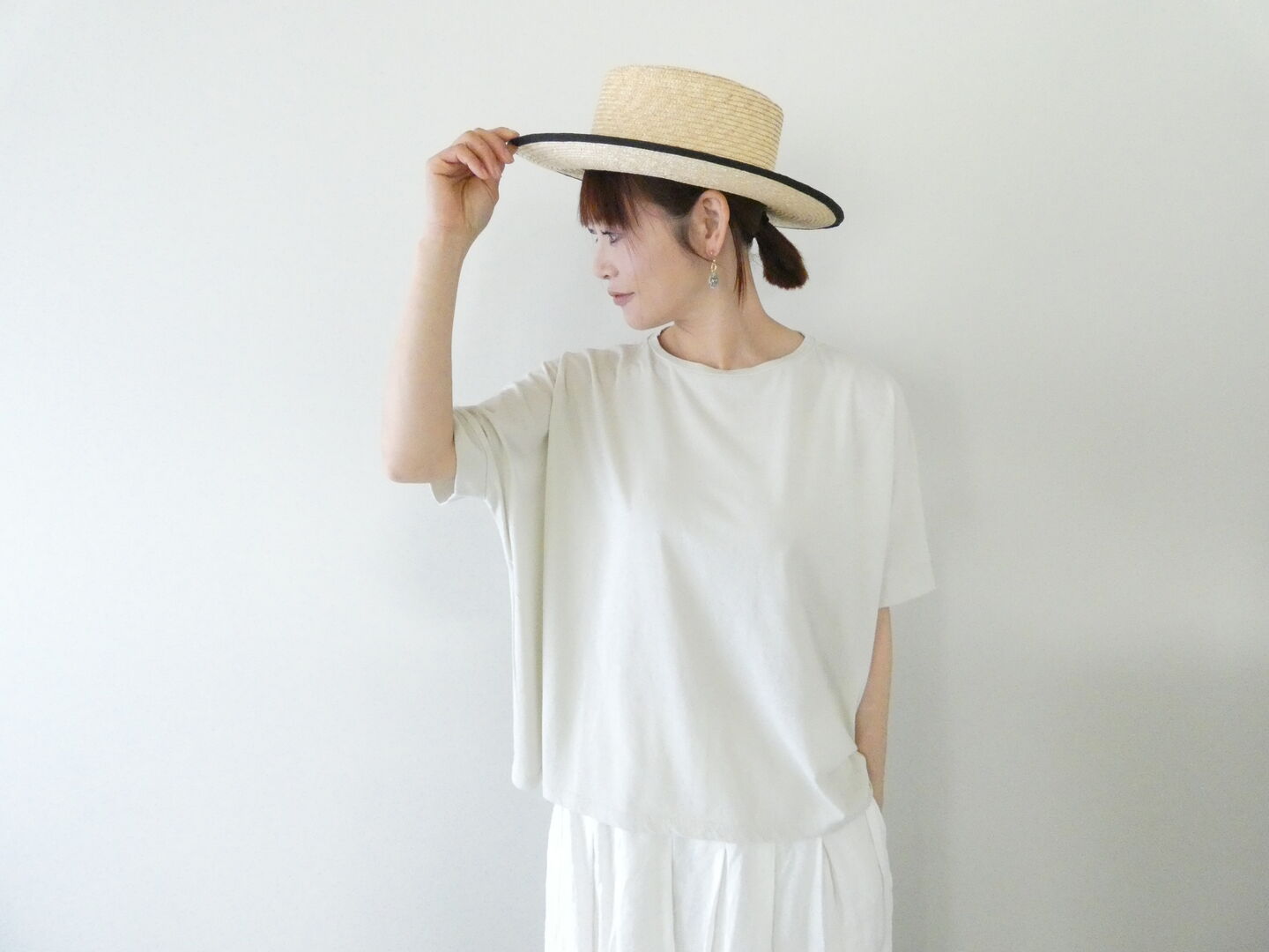 evam eva(エヴァムエヴァ) cut&sew wide pullover ワイドプルオーバーの商品画像1