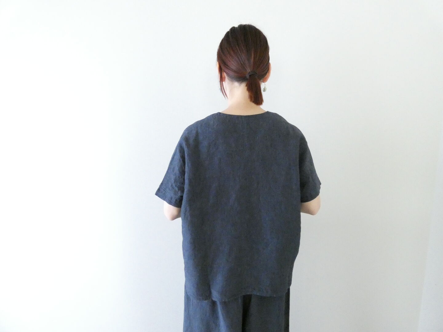 evam eva(エヴァムエヴァ) linen tuck pullover　リネンタックプルオーバーの商品画像4