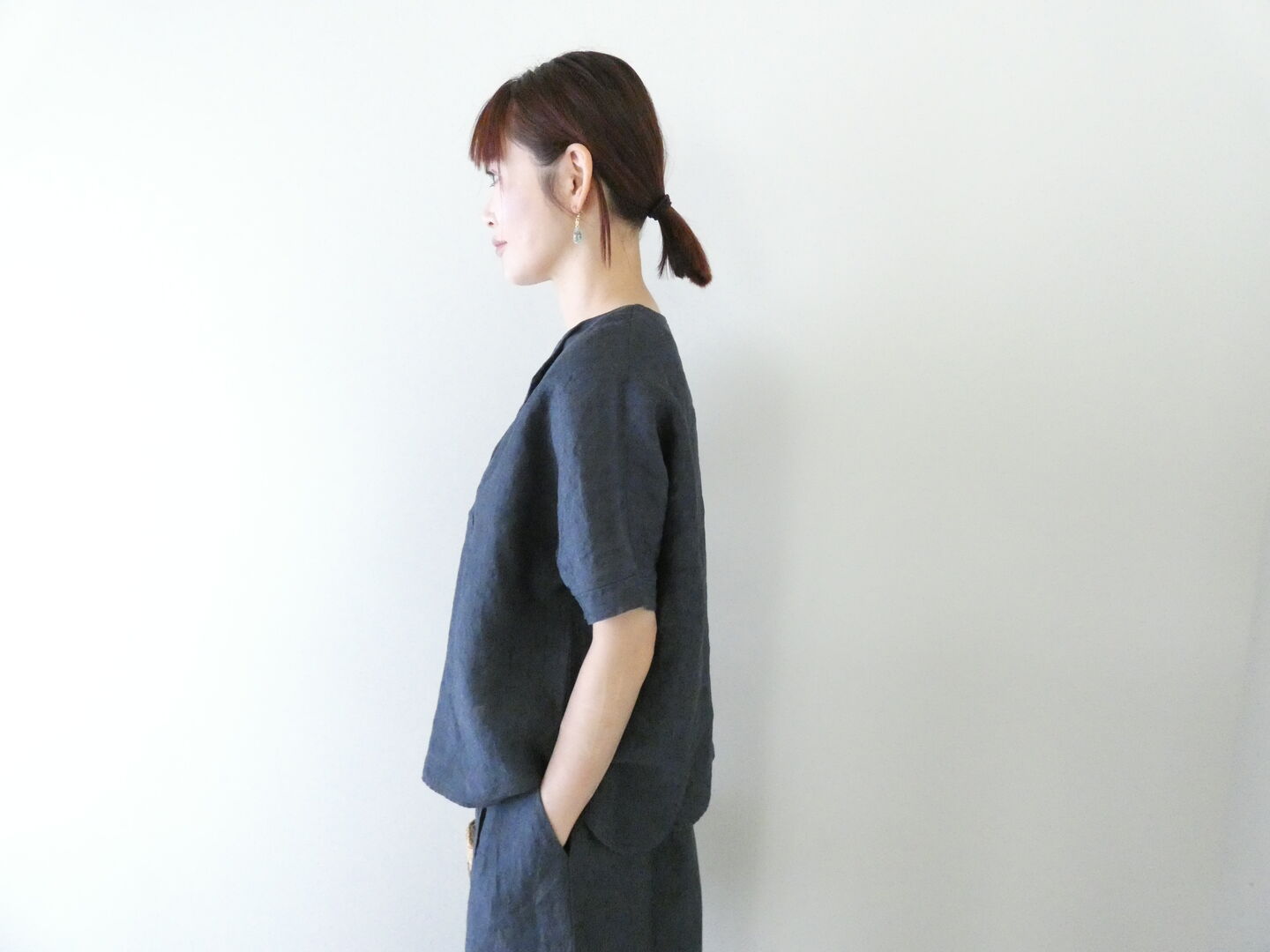 evam eva(エヴァムエヴァ) linen tuck pullover　リネンタックプルオーバーの商品画像6