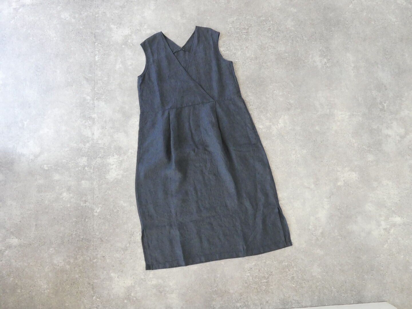 evam eva(エヴァムエヴァ) linen sleeveless one-piece　リネンスリーブレスワンピースの商品画像3