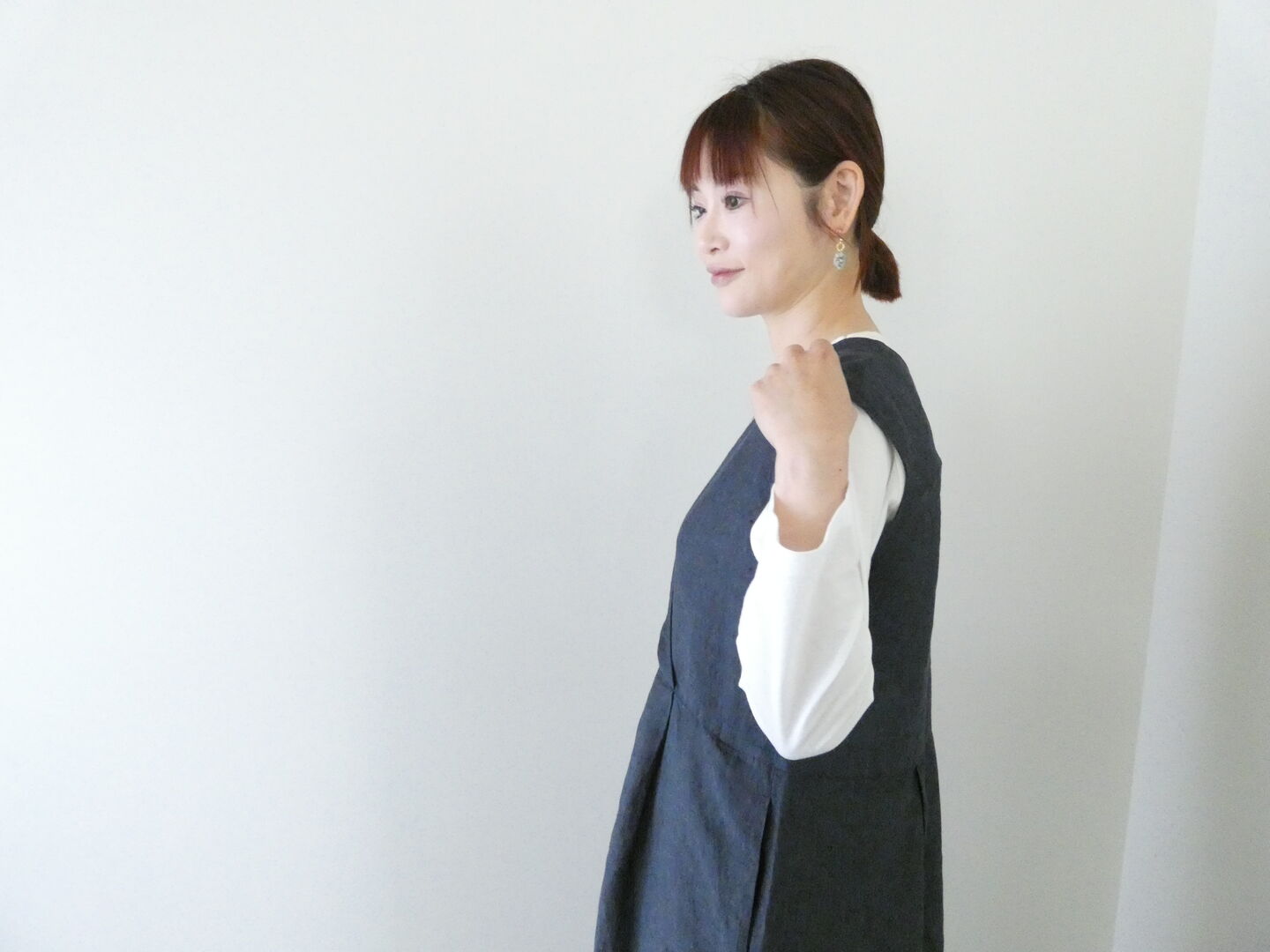 evam eva(エヴァムエヴァ) linen sleeveless one-piece　リネンスリーブレスワンピースの商品画像9