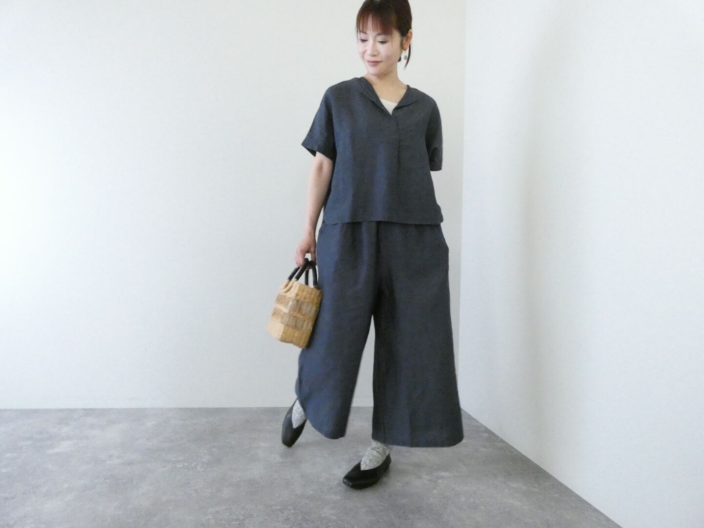 evam eva(エヴァムエヴァ) linen culottes　リネンキュロットの商品画像6