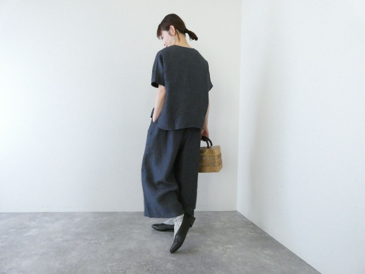 evam eva(エヴァムエヴァ) linen culottes　リネンキュロットの商品画像7
