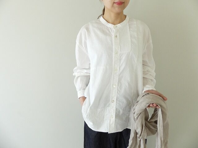 KAPITAL(キャピタル) 綿×リネンパッチワークバンドカラーカトマンズシャツの商品画像1