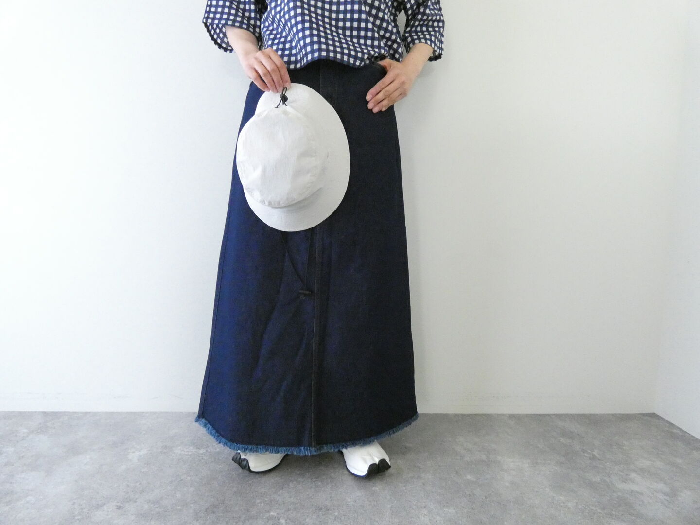 KAPITAL(キャピタル) 13ozデニムハイウエストマキシスカートの商品画像3