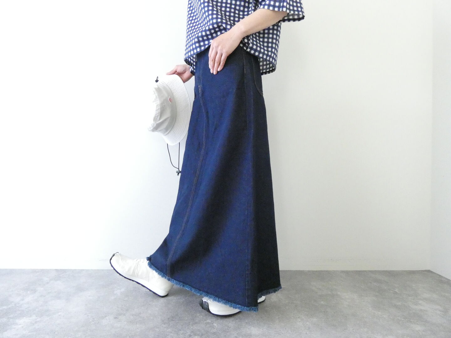 KAPITAL(キャピタル) 13ozデニムハイウエストマキシスカートの商品画像6