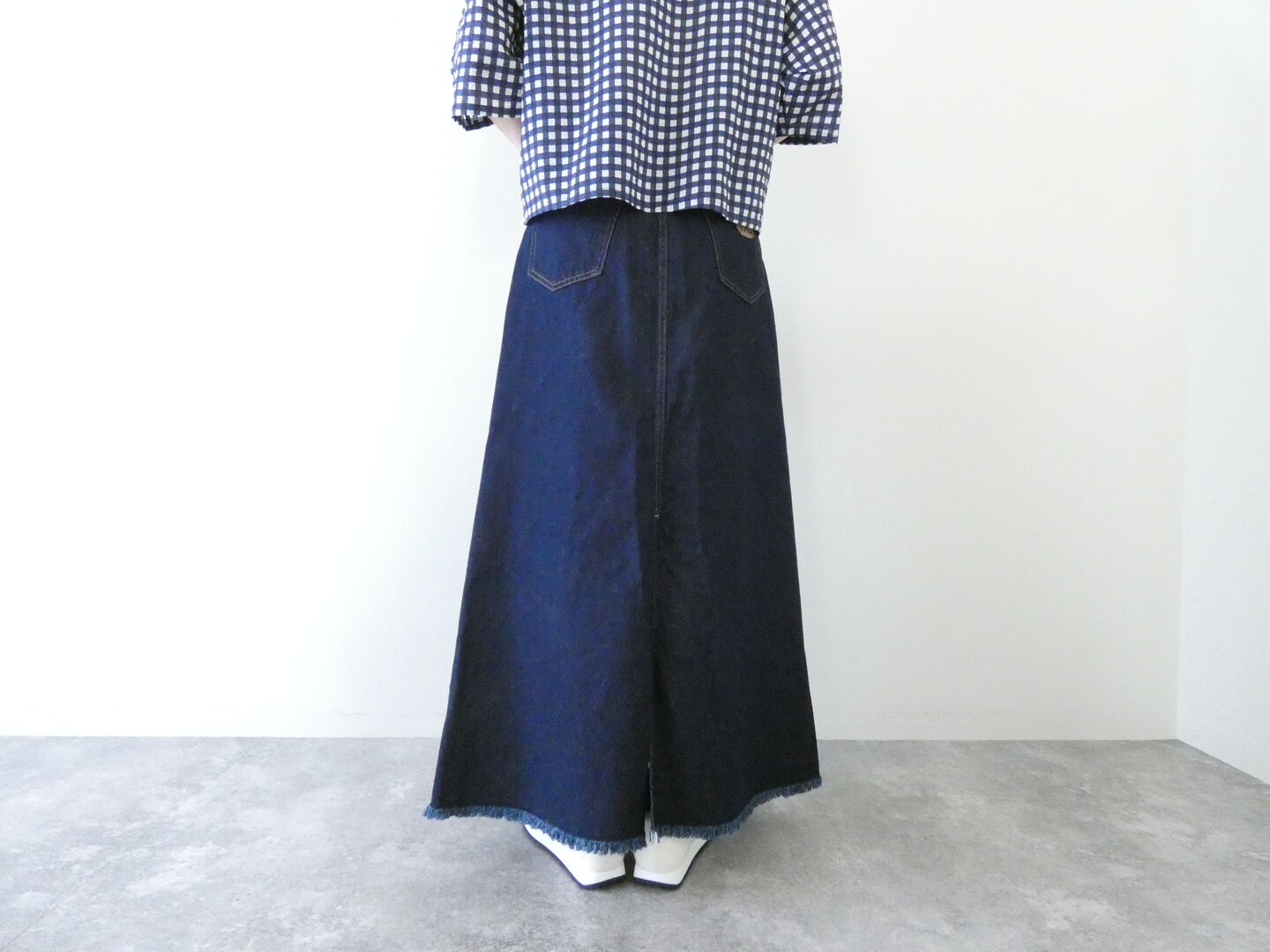 KAPITAL(キャピタル) 13ozデニムハイウエストマキシスカートの商品画像7